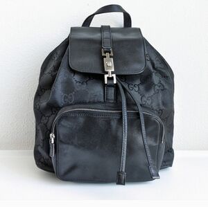 Gucci GG Nylon Jackie backpack.